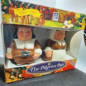 NEW 'The Pilgrim Pair' Salt & Pepper Shakers Distributed by Publix